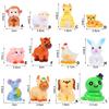 DeryArcle Zodiac 12 Zodiac Signs Cute Good Lucky Feng Shui Good Healing Micro Garden Healing Many Gift 3D 3D Miscellaneous Funny Landscape Tools