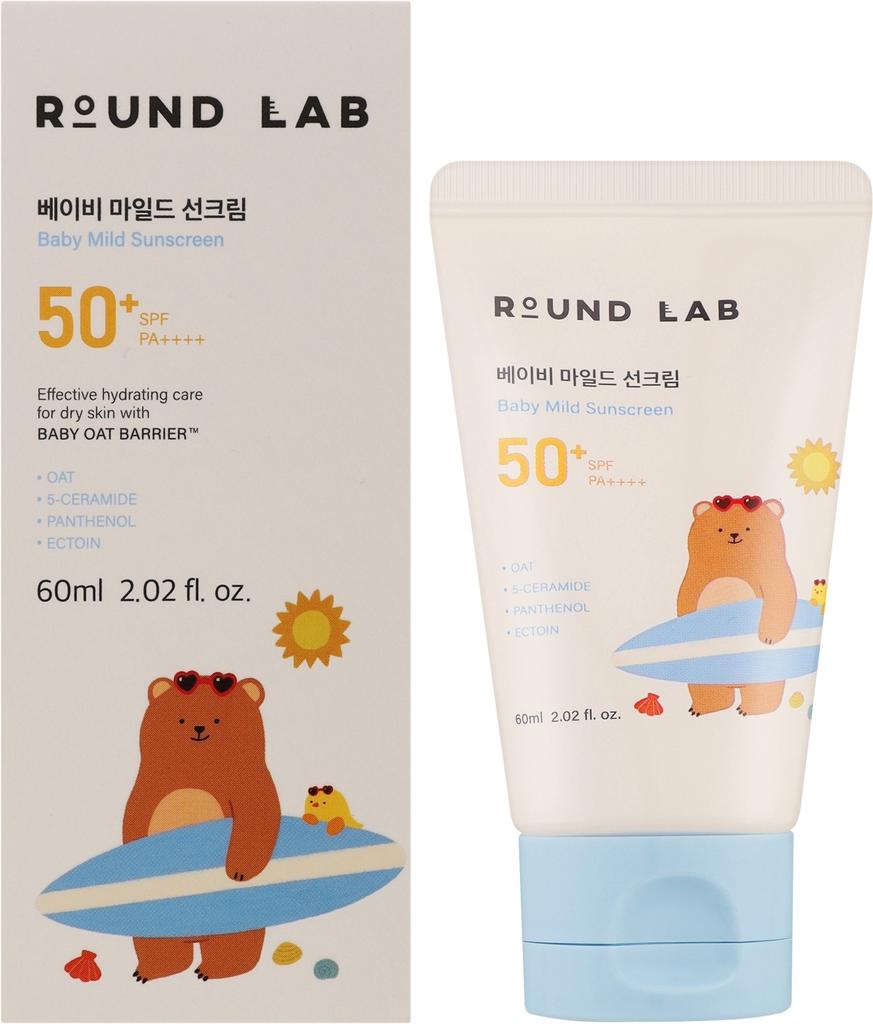 ROUND LAB Baby Mild Sun Cream - 60ml (SPF50+ PA++++)/ Moisturizing, Korean Cosmetics, Kbeauty