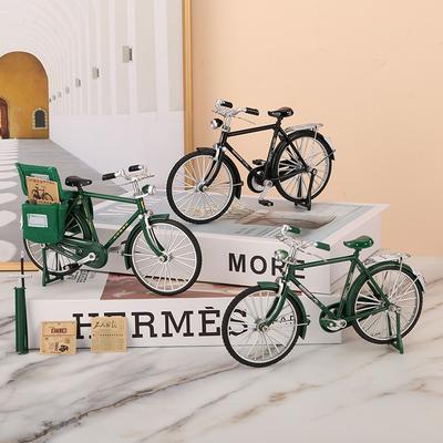 Simulation Wrought Iron 28 Bars Bicycle Ornament Desktop Decoration Old-fashioned Nostalgic Retro Bicycle Model Figure