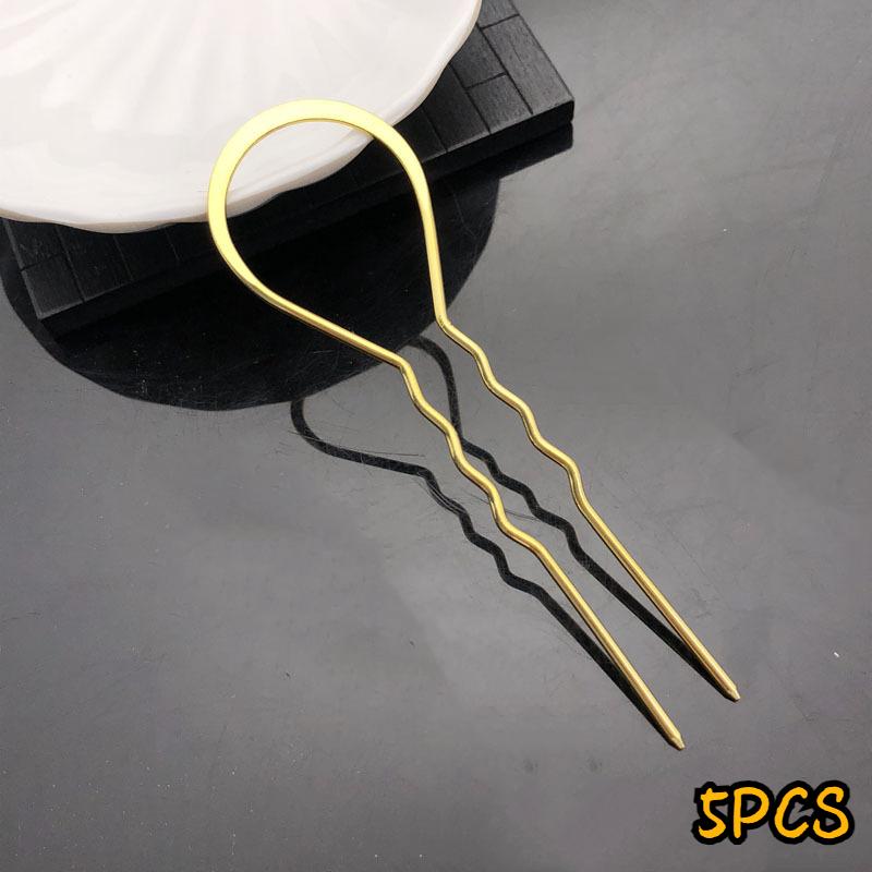 5 szt. Vintage wsuwki do włosów w kształcie litery U dla kobiet i dziewcząt - Akcesoria do włosów do czongsamu