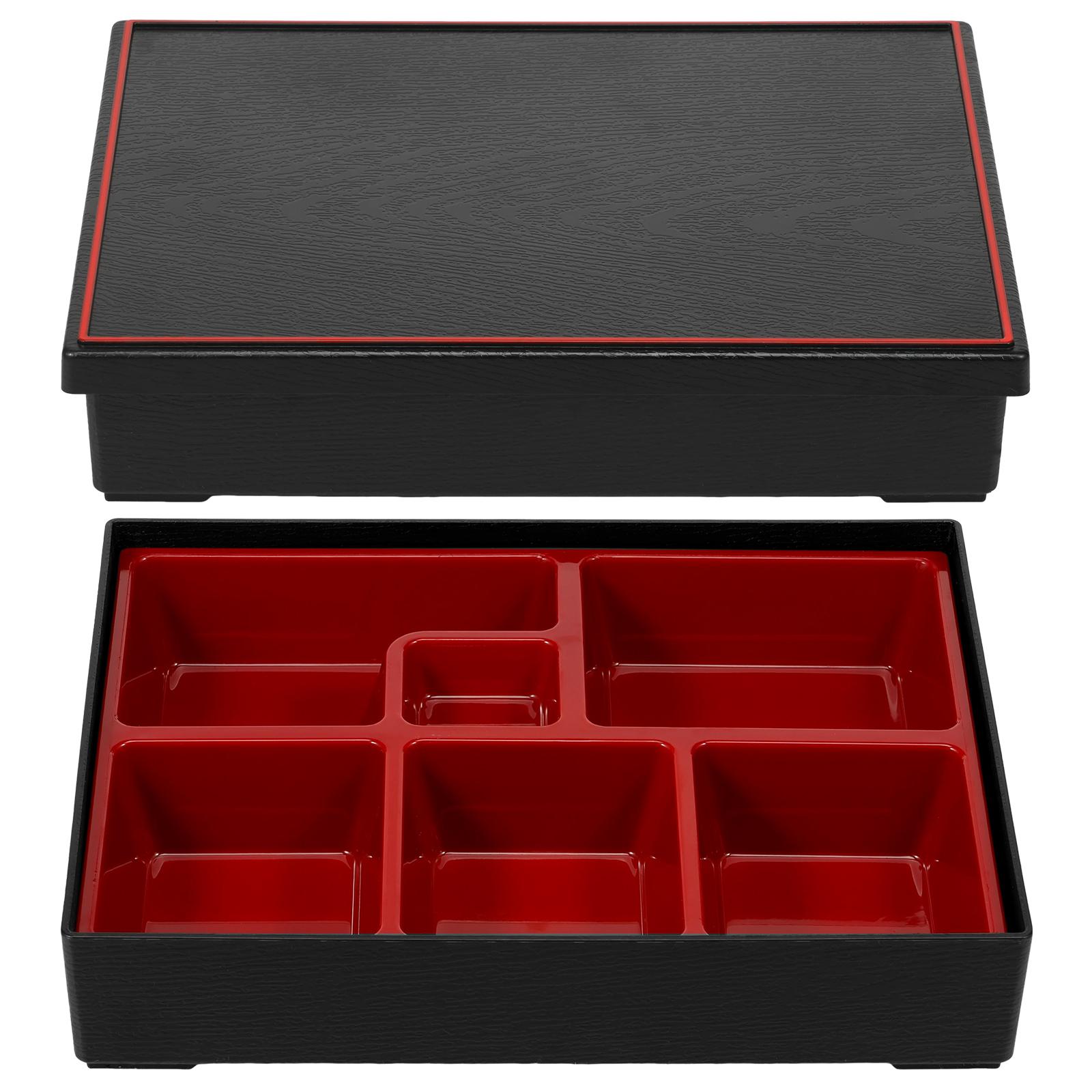 

2 Pcs Japanese Meal Food Box Multi-functional Bento Boxes Rice Sushi Storage Container Multiple Compartments Food Carrier Trays