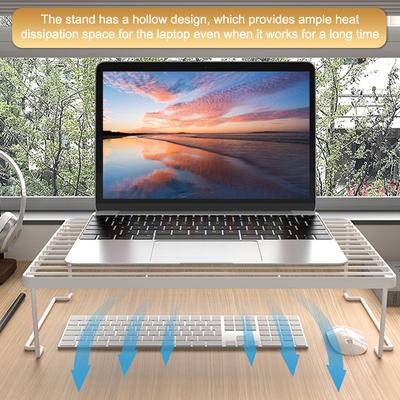 Foldable Laptop Stand Desktop Pc Computer Monitor Riser Reducing Neck Strain Storage Cooling Notebook Stand For Macbook Air Pro