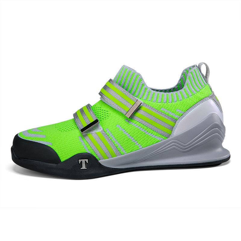 

Импортная торговля, новые мужские туфли большого размера для становой тяги, приседаний, тяжелой атлетики, дышащие, нескользящие 46