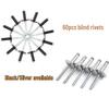 60-Piece Aluminum Rivet and Iron Connector Kit - Seamless Rivets 3/16x5/8 and More Sizes