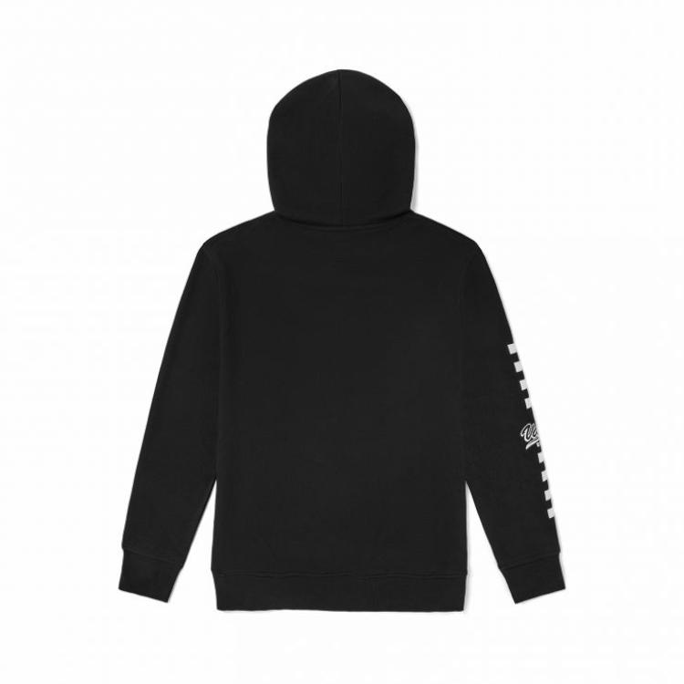 Vans Printed Pattern Sports Hoodie Unisex Hoodies Black VN0A4UU7BLK