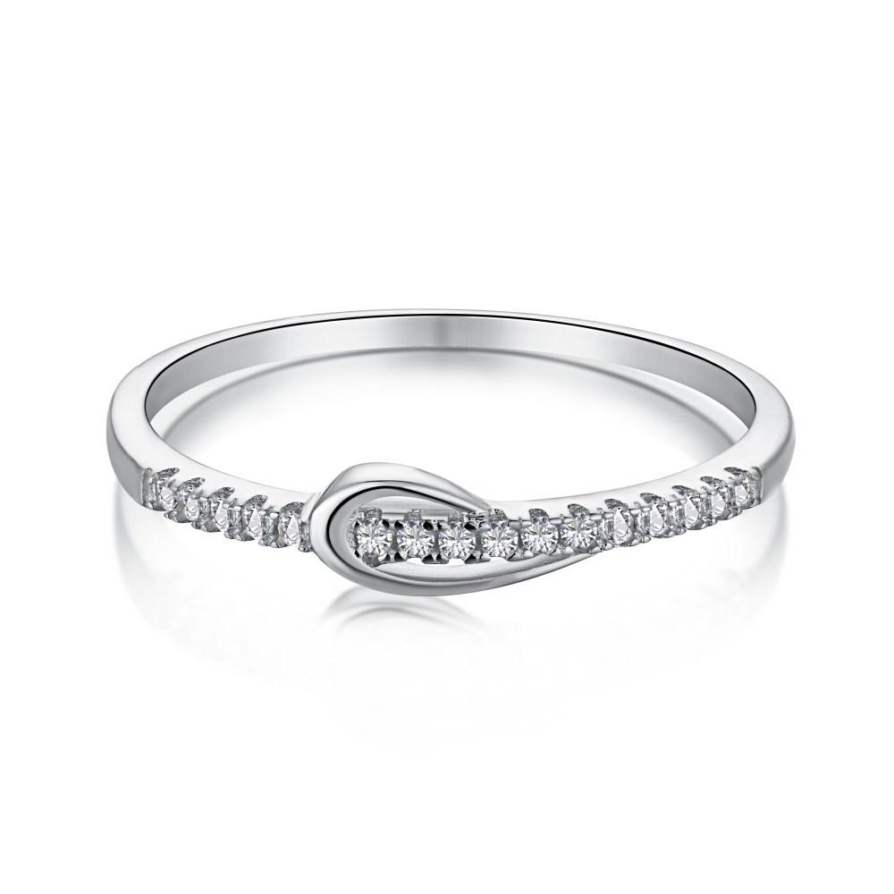 Tancise Women Classic 925 Sterling Silver Zirkonový prsten Dámské šperky Svatební slib Dárek na párty