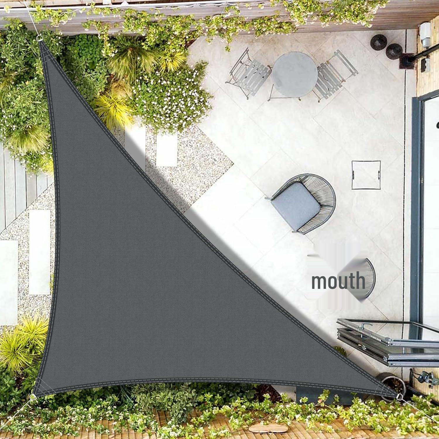 

UV-Protective Polyester Oxford Sunshade Sail for Outdoor Canopy Camping 2m x 2m x 2m помаранчевий