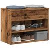 VidaXL Shoe Bench Old Wood 60x30x45 Cm Engineered Wood, Bench, Hallway Bench, Hallway Seat, Bench of 856754
