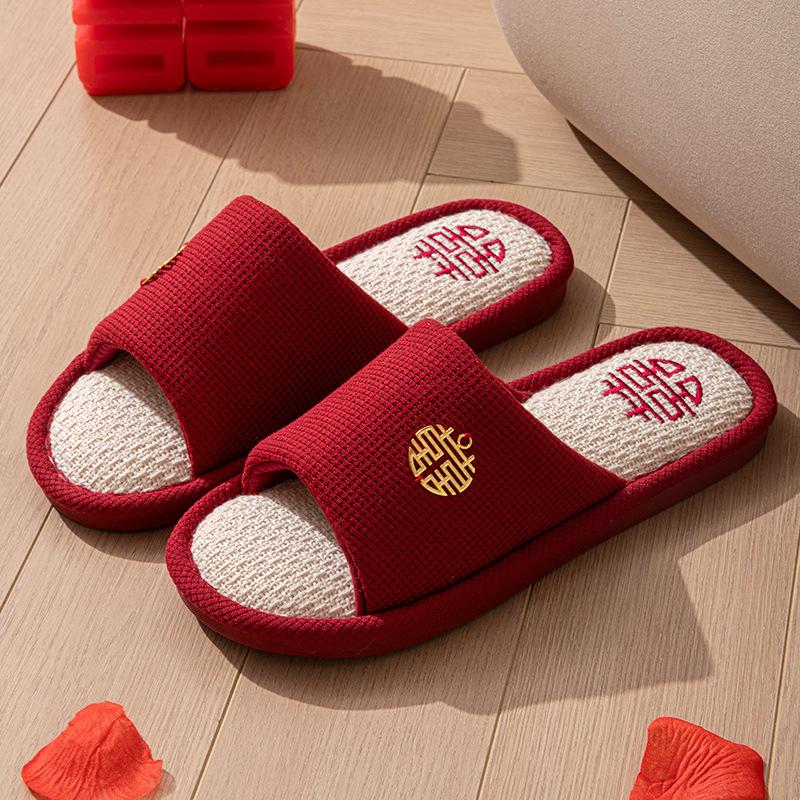 

Обувь и тапочки нового стиля, праздничная свадебная обувь для невест и пар Fits 43-44 бордовый