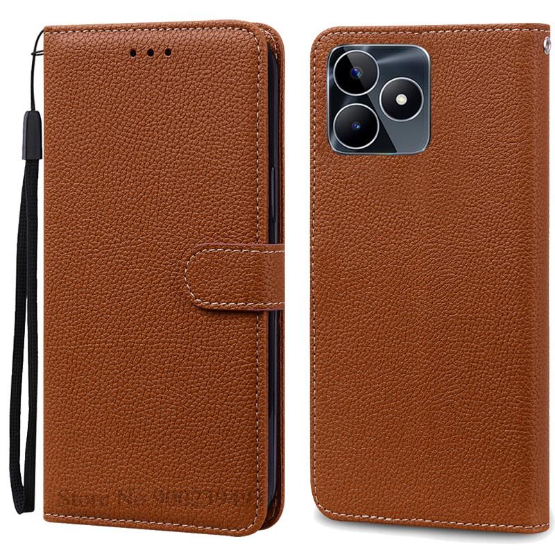 Pouzdro peněženka/flipový kryt z umělé kůže pro Realme C53, pouzdro z umělé kůže pro OPPO Realme C53 C 53, pouzdro na telefon Realme C53, pouzdro a kryt