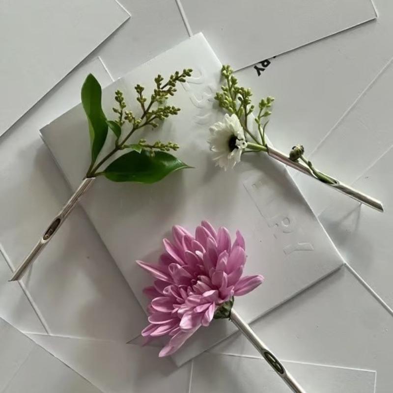 Flower Kind Brooch - Every Tells A Different Story, DIY Branch-Shaped Flower Insert Brooch Pins Charm Women Men Pin