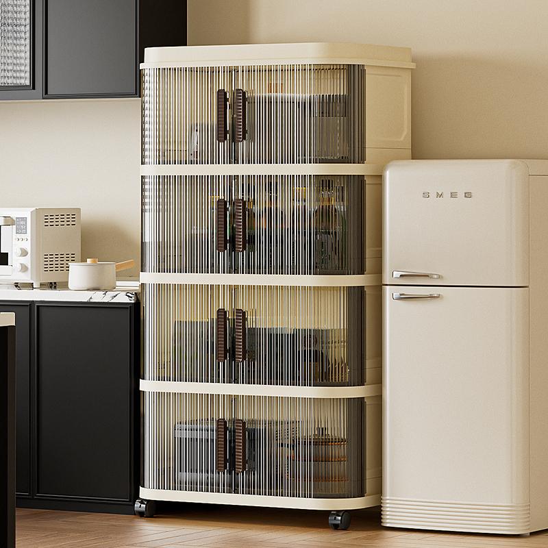 Folding Storage Cabinet Storage Box Multi-layer Wardrobe Multi-layer Clothes Storage Cabinet Foldable Transparent Storage Cabinet