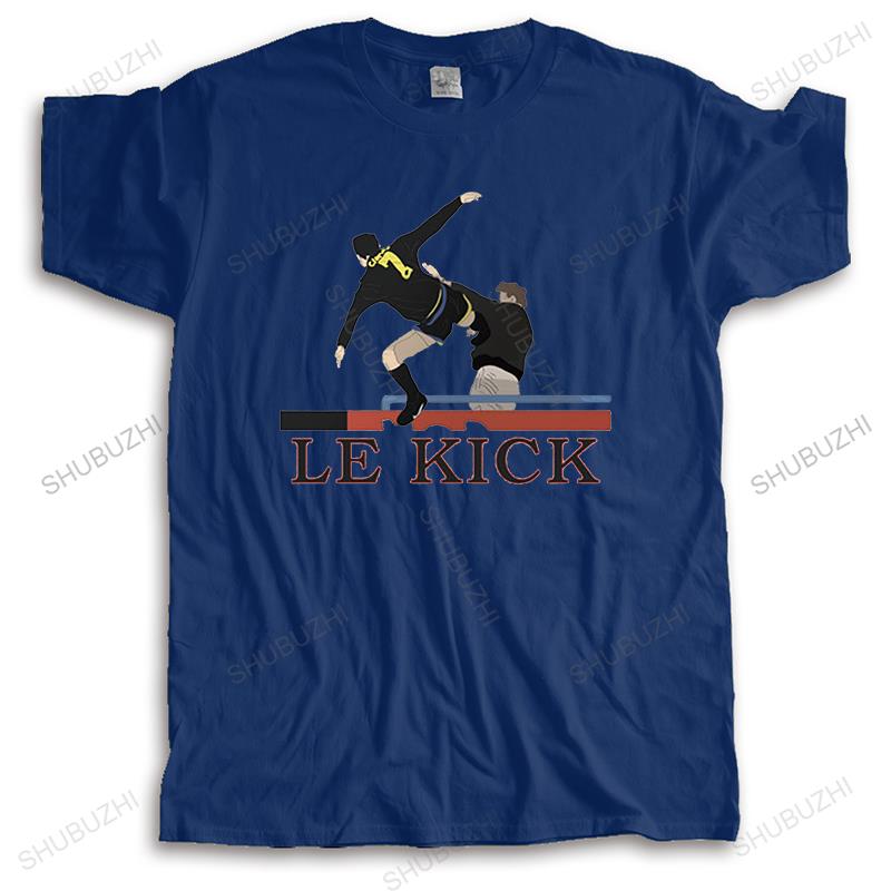 New mens funny t shirt black tops for men LE KICK JY CANTONA FUNNY Fashion Unisex hip-hop Teeshirt Euro Size drop shipping