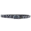 Owl Eyes Graffiti Print Automatic Buckle Leather Belt