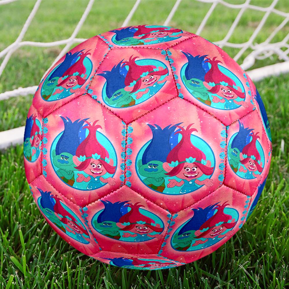 Trolls Theme Size 5 Soccer Ball, Suitable for Both Indoor and Outdoor Matches, a Gift Suitable for Everyone.
