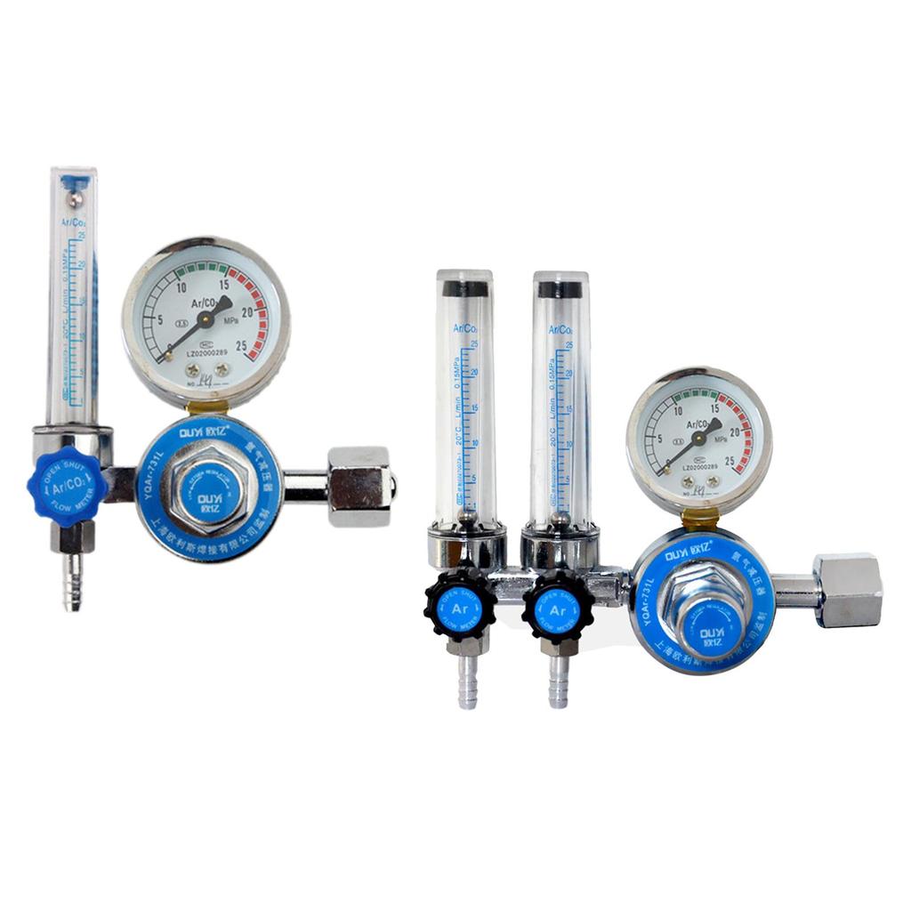 Industrial Argon / CO2 Mig Tig Meter Gas Regulator Welding Weld Welders Input Thread: G5/8, Output Thread: