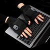 Fingerless Heated Gloves for Women Men Rechargeable Electric Touchscreen Gloves with Digital Display Hand Warming Gloves for Cold Weather Work Hunting