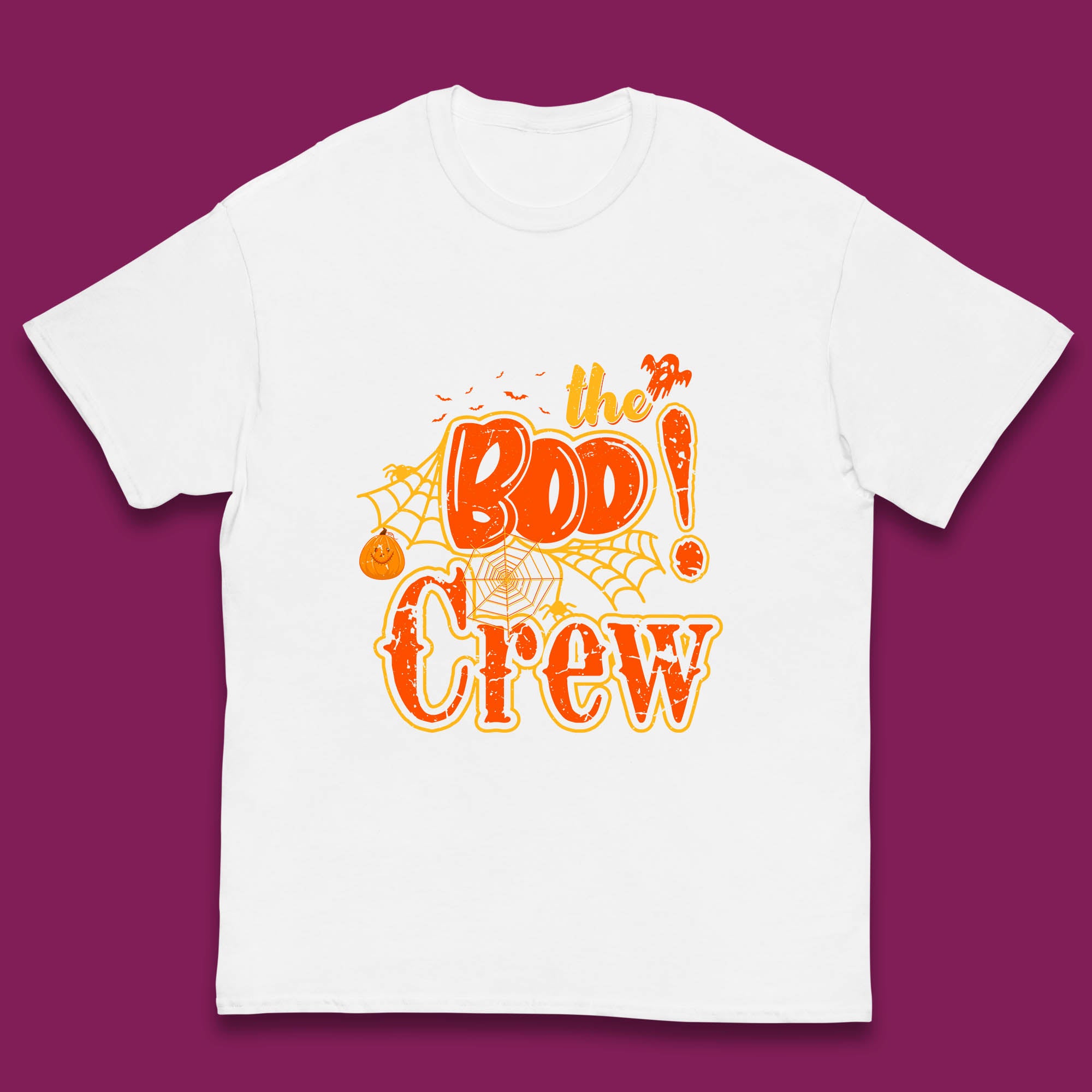 The Boo Crew Halloween Boo Squad Horror Scary Spokky Matching Costume Kids T Shirt 130