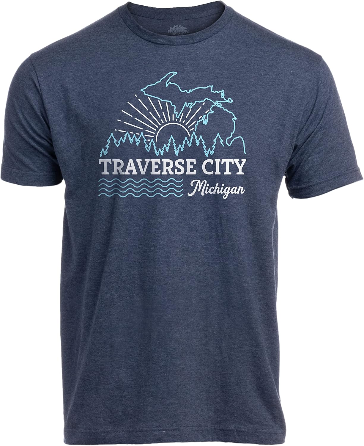 Cities and Sites of Michigan - Great Lakes State Midwest Mitten Pride T-Shirt for Men Women S разноцветный