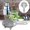 2 Pack of Cocktail Strainer Stainless Steel Bar Cocktail Strainer Filtering Tool for Bar Restaurant Home