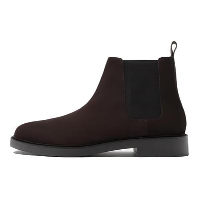 Eleganti Stivaletti Chelsea Corti Minimalisti Stivali da Uomo Marroni 12018520-35