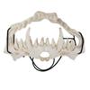 Skull Mask Latex Tiger Tooth Type Durable Waterproof Adjustable Scary Mask for Party Festival