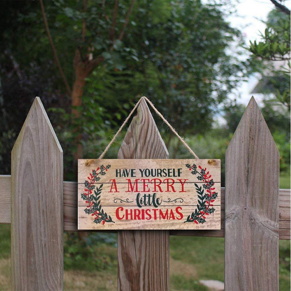 

Wood Sign Ornament Pendant Hanging Sign Wooden Door Christmas Ornament Christmas Decoration