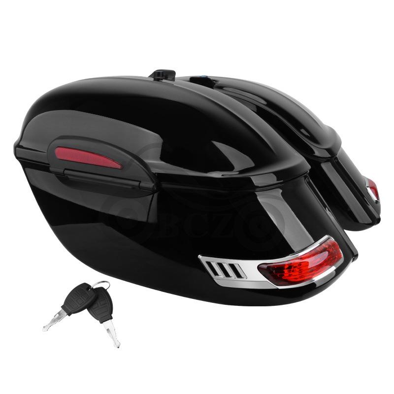 Harley Cruiser Prince Modified Black Car with Large Side Box Large Side Box