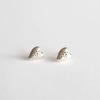 Silver 925 Grape Heart Earring