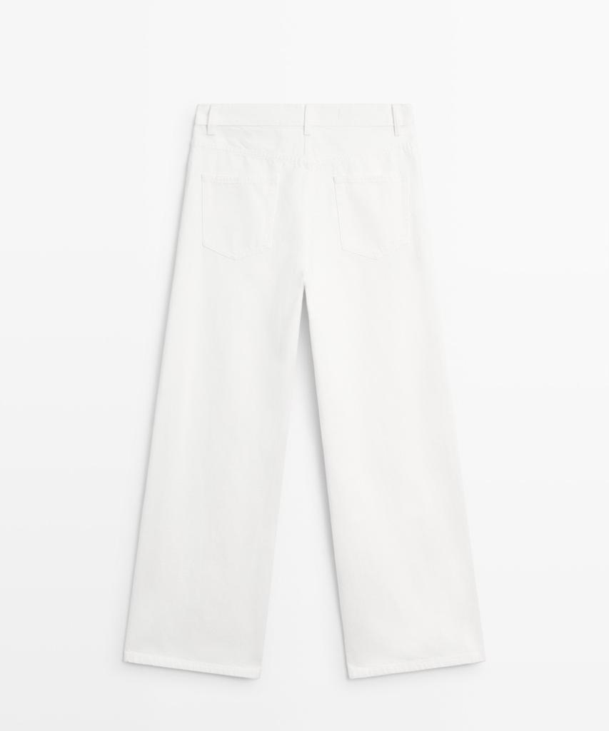Masimodutti High-Rise Wide-Leg Jeans