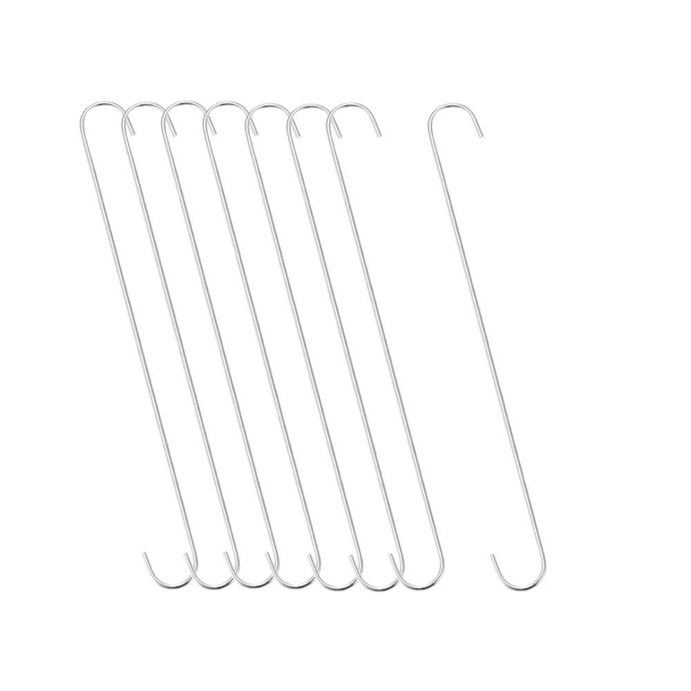 8 pcs Stainless Steel Extra Long Hanger 16 inch Universal Hangers Heavy Duty Large Hooks Home