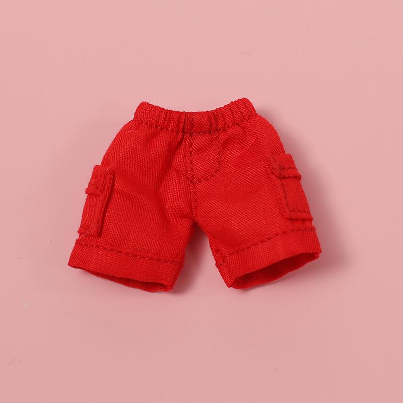 Handmade Ob11 Doll Pants Clothes Doll Grid Pattern Jeans Shorts Doll Accessories For Penny, Molly, Obitsu11,Gsc 1/12 Bjd Dolls