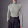 Machine Washable Slim-Fit Merino Wool Sweater with Half-High Neck.