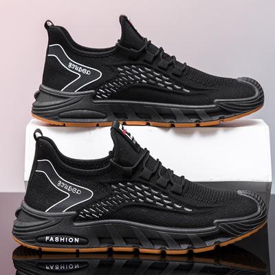 2025 New Men's Shoes Summer Breathable Fly-woven Thin Mesh Shoes Men's Mesh Casual Sports Breathable Work Trendy Shoes