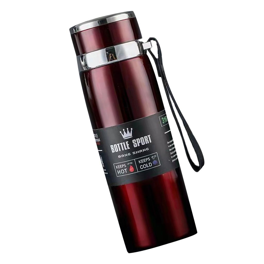 Efficient Vacuum Insulated Drink Mug Portable Insulation Mug 1000ML Stainless Steel Bottles for Sports and Camping