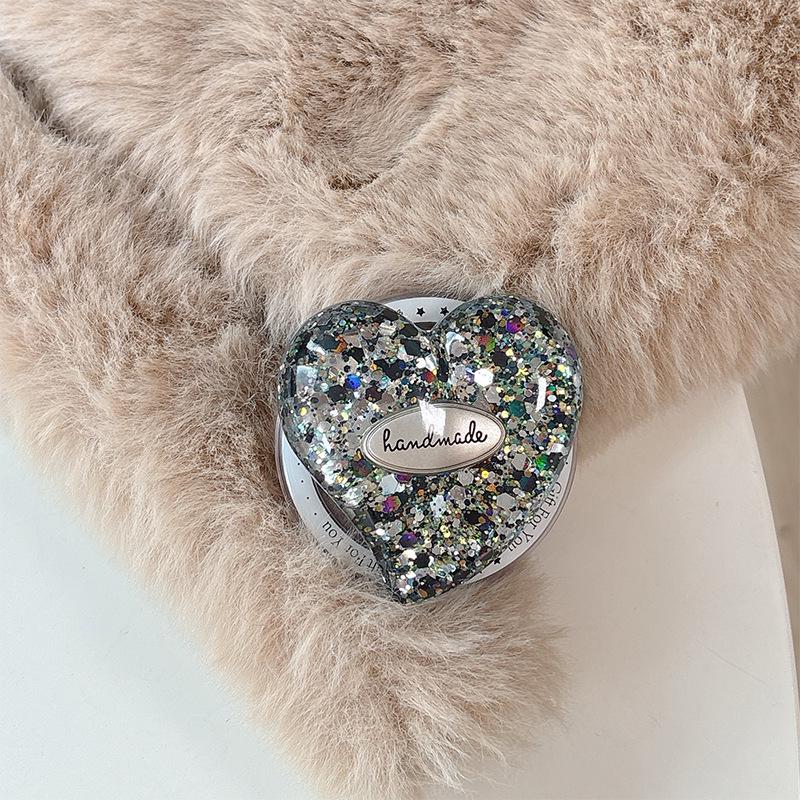 Sequin Airbag Phone Holder with Magsafe Ring and Desktop Support