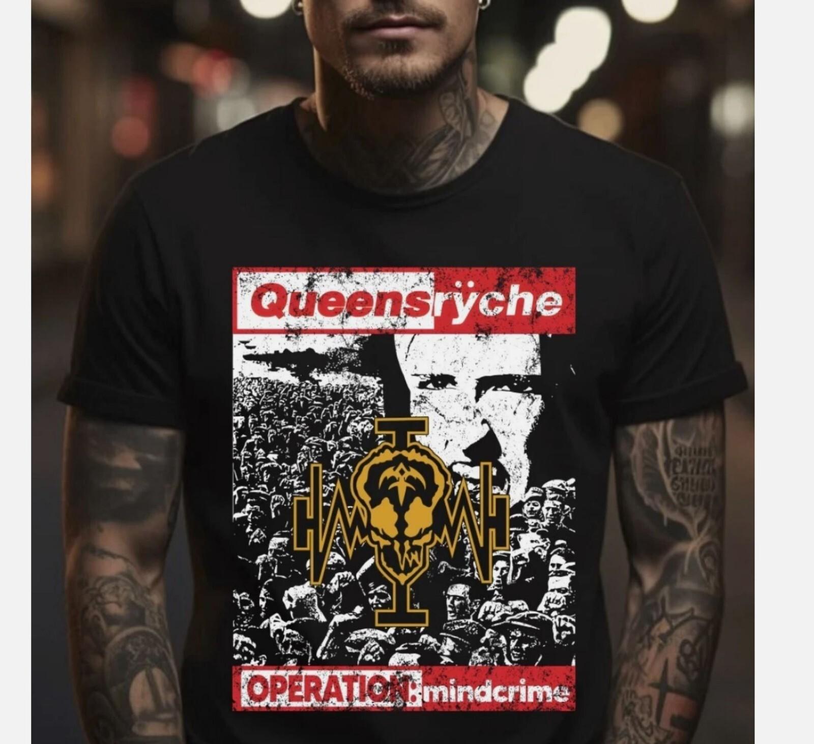 QUEENSRYCHE OPERATION MINDCRIME_88 BLACK T-SHIRT S-5XL Unisex T-Shirt XXXL
