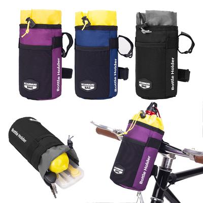 Cycling Water Bottle Carrier Pouch with 1L Capacity - Lightweight MTB Bike Handlebar Bag