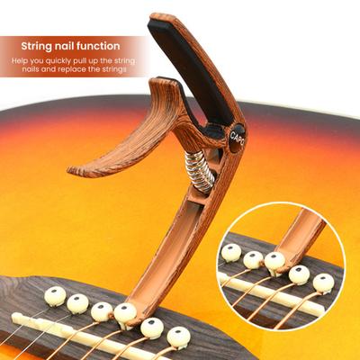 Akustik Elektro Gitar için Gitar Kaposu Çinko Alaşım Metal Kapo Ukulele Mandolin Banjo Gitar Aksesuarları