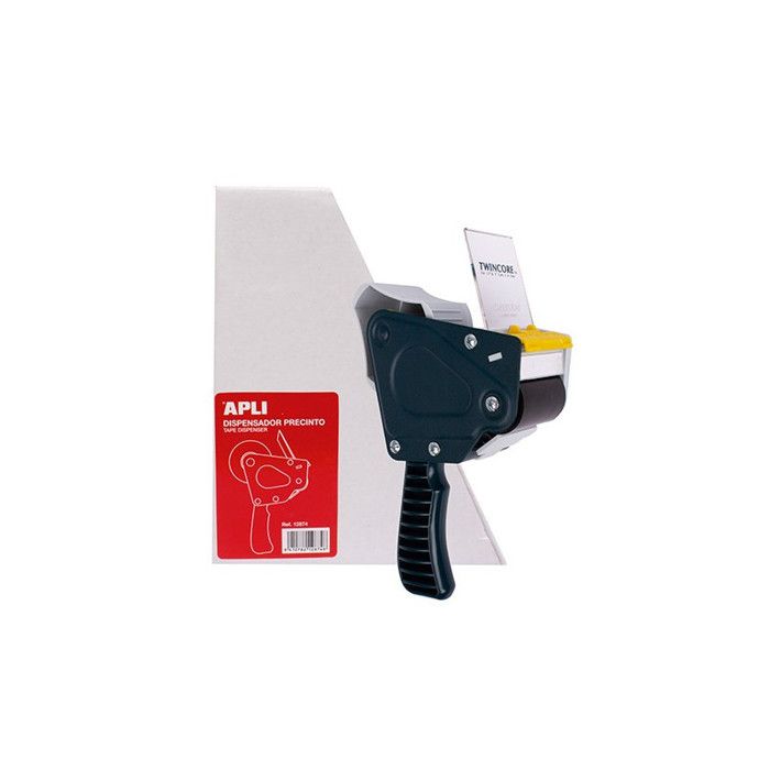 Dévidoir de Ruban Adhésif - APLI - Acier - Poignée Résistante - Frein Réglable - Taquet d'Alignement