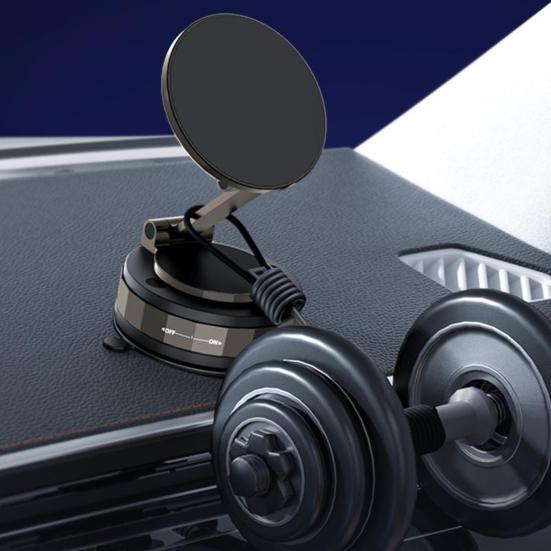 Magnetic Phone Holder Adjustable Vacuum Suction Cup Mount for Car Windshield Table Gym Universal Smartphone Stand