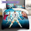 Football Ronaldo Pattern Bedding Home Decoration Birthday Gift (1 * duvet cover + 2 * pillowcase, without core)
