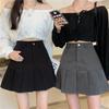 High Waist Patchwork Pleated Skirt Women's Pleated Skirt Anti-slip Suit Skirt