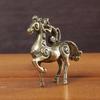 Metal Horse Figurine, Solid Desktop Decorative Craft, Antique Bronze Miniature Model Of The Twelve Zodiac Animals.