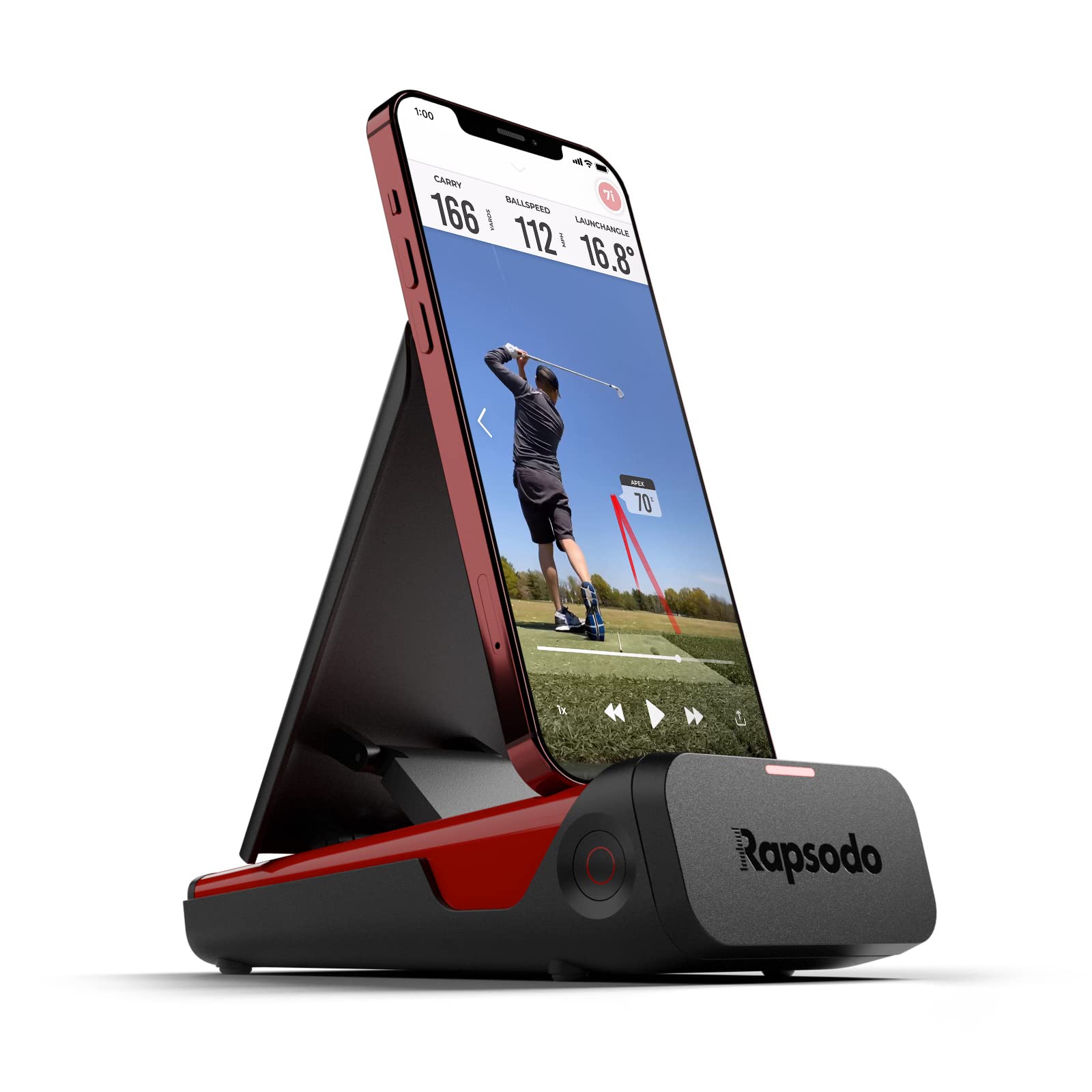 

Rapsodo MLM Mobile Launch Monitor Golf Ball Trajectory Measurement Device Swing Practice Rangefinder Training Equipment for iPhone iPad