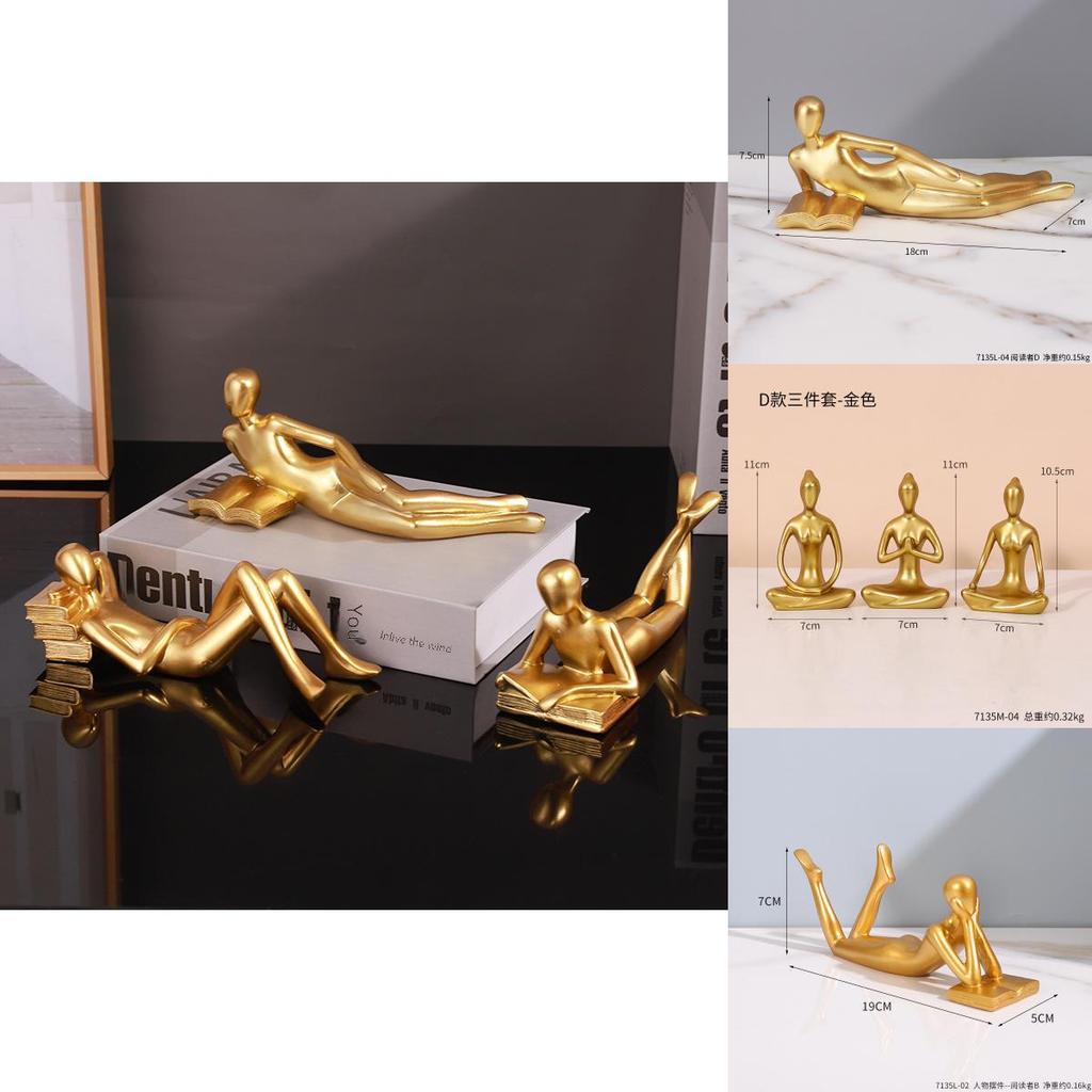 Modern Thinker Abstract Resin Figurine For Home Office Desk Decor Gift For Adults