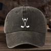 Golf Club Print Baseball Hat Fashionable and Versatile Peaked Cap Outdoor Anti-hat Trend