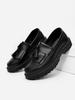 Leather shoes men's shoes summer men's platform height increase youth casual British