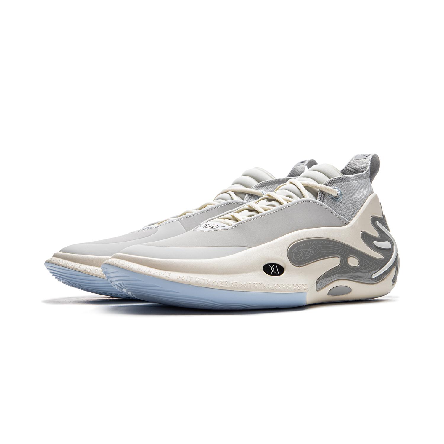 

Новые мужские баскетбольные кроссовки LiNing Wow11 с амортизацией, износостойкие, легкие, с отскоком, средней высоты, серые/белые ABAU049-3 39.5