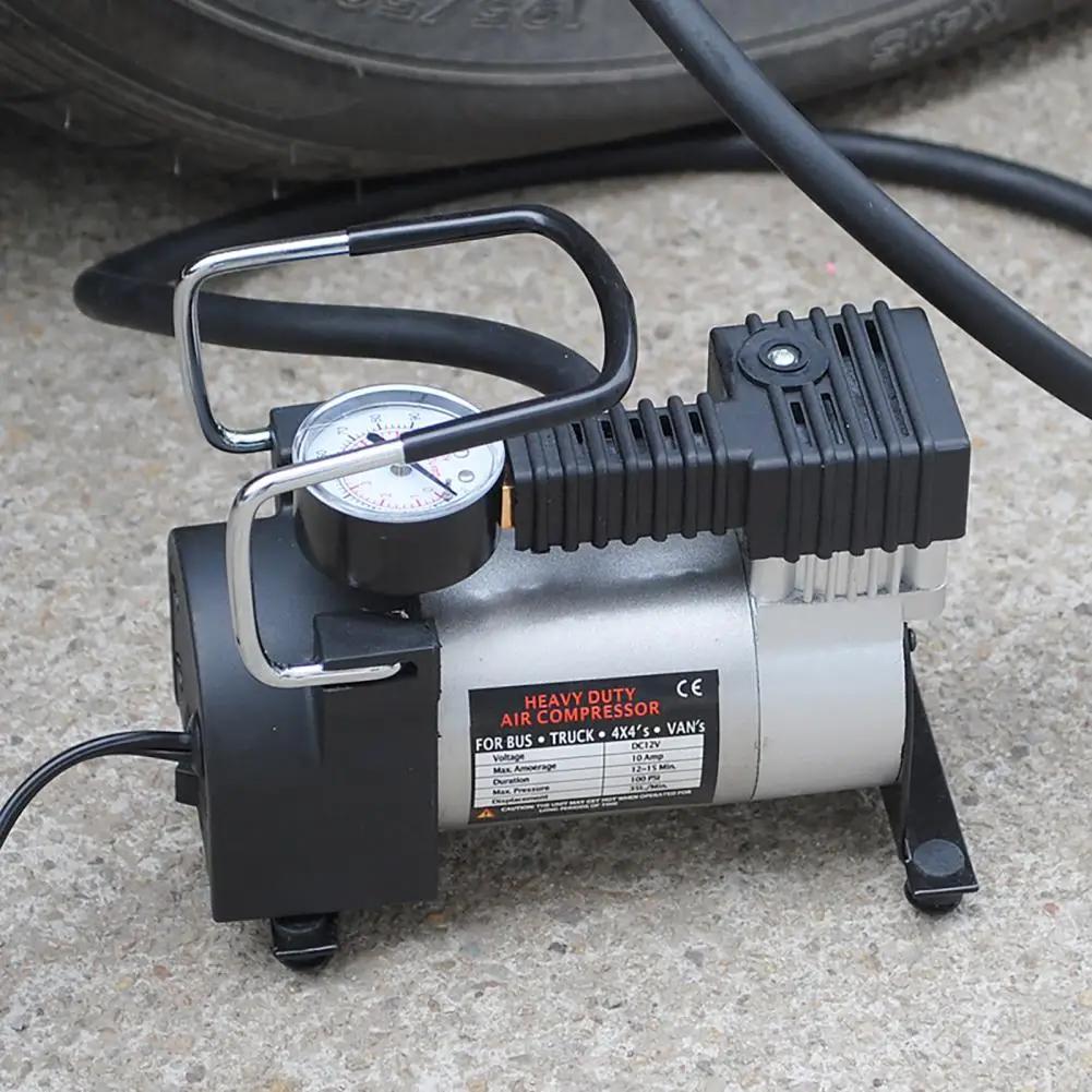 12V Electric Air Compressor Portable Car Inflator Pump Double-Cylinder Power Inflator Car Motorcycle Tire Pump Accessories